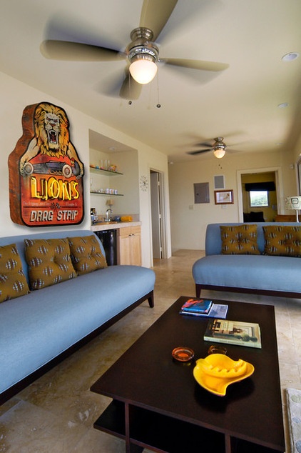 Contemporary Living Room by Route 66 Relics