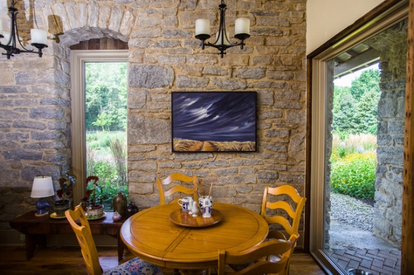 Rustic Dining Room by Wilmes & Associates Architects