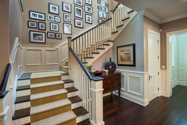 Traditional Staircase by Jill Wolff Interior Design