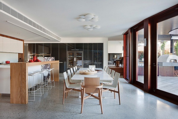 Contemporary Dining Room by bg architecture