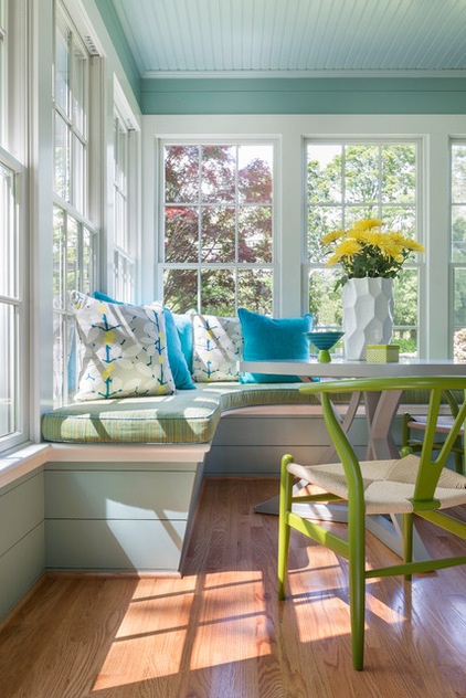 Beach Style Sunroom by Digs Design Company