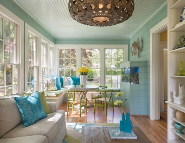 Beach Style Sunroom by Digs Design Company