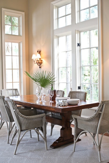 Beach Style Dining Room by Margaret Donaldson Interiors