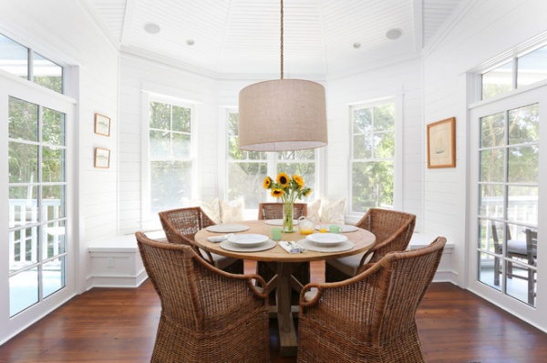 Beach Style Dining Room by Matthew Bolt Graphic Design