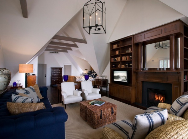 Farmhouse Family Room by DD Ford Construction, Inc