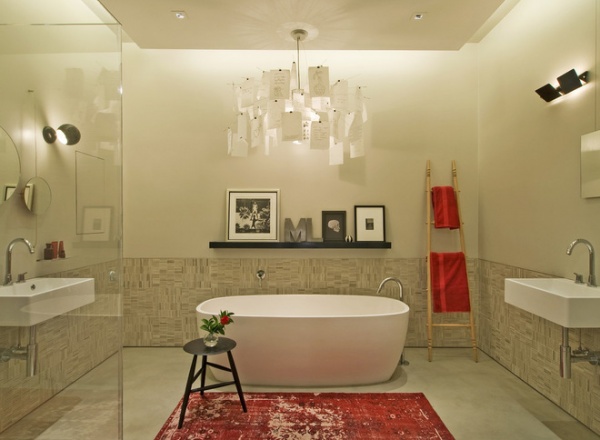 Industrial Bathroom by David Howell Design