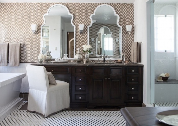 Mediterranean Bathroom by Kathryne Designs, Inc