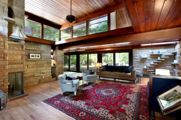 Houzz Tour: 20 Acres, a Train and a Midcentury Gem Fuel a Remodel