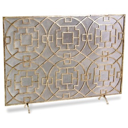 Transitional Fireplace Accessories by Kathy Kuo Home