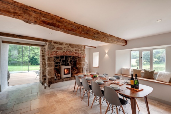 Farmhouse Dining Room by van Ellen + Sheryn Architects