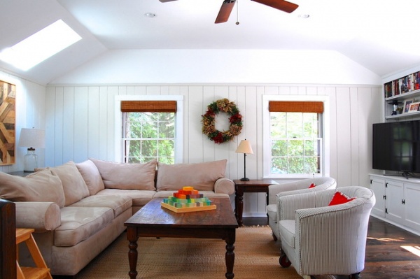 Farmhouse Family Room by Corynne Pless