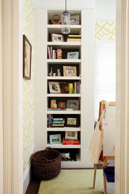 Transitional Home Office by Alicia Weaver Design, LLC