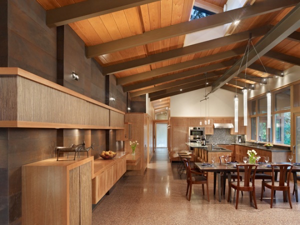 Midcentury Dining Room by FINNE Architects