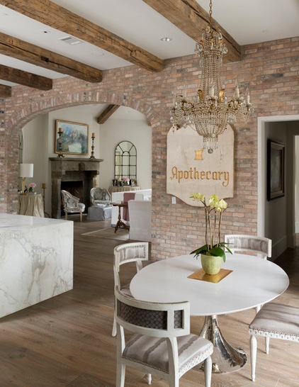 Transitional Dining Room by Thompson Custom Homes