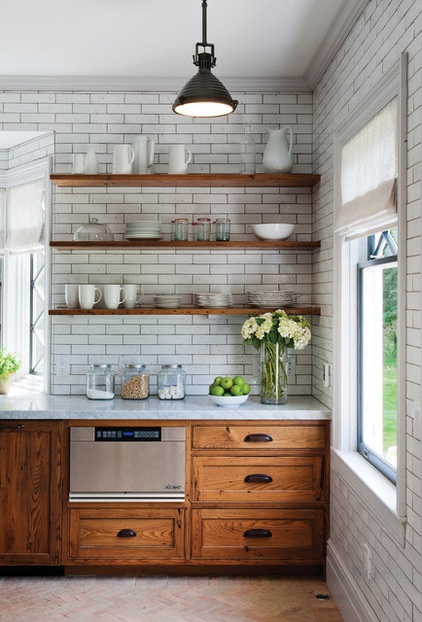 Rustic Kitchen by Crown Point Cabinetry