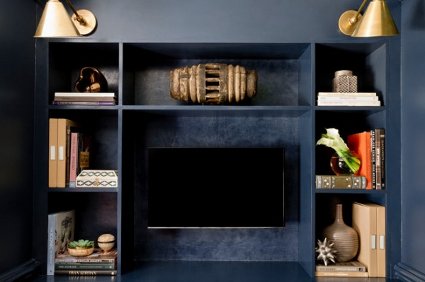 Room of the Day: Dark and Daring Pay Off in a Den Redesign