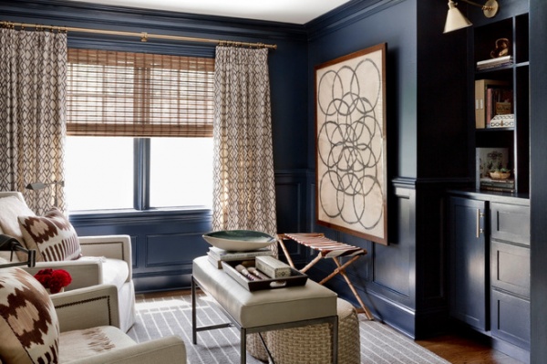 Room of the Day: Dark and Daring Pay Off in a Den Redesign