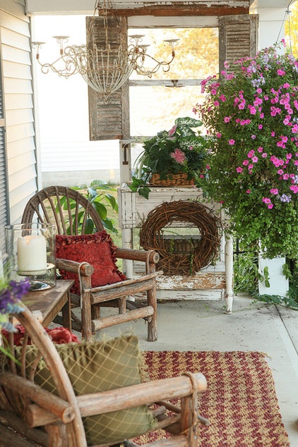 Eclectic Porch by Julie Ranee Photography