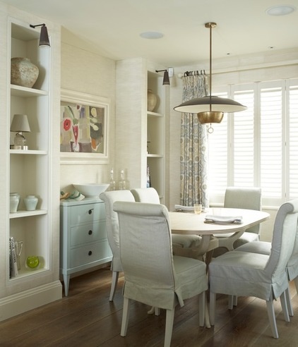 Transitional Dining Room by Thorp Design