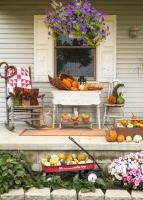 A Peek at 2 Prettily Dressed Fall Porches