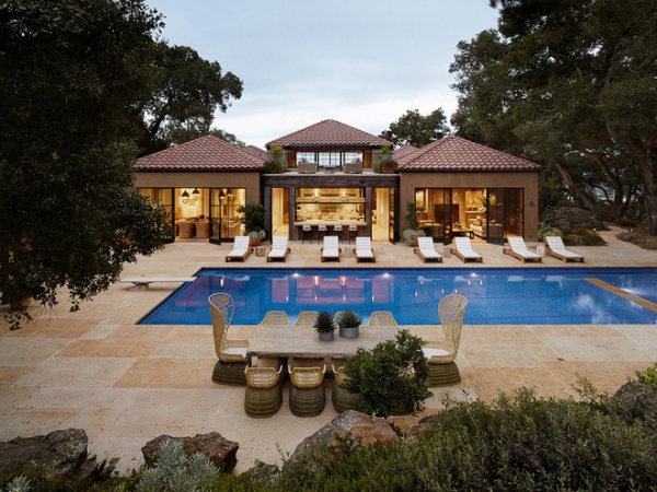 Mediterranean Exterior by Ken Linsteadt Architects