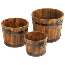 Rustic Outdoor Planters by Koolekoo