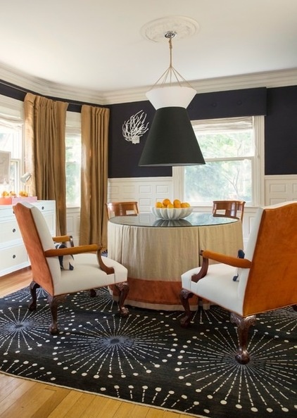 Transitional Dining Room by lisa k. tharp - k. tharp design