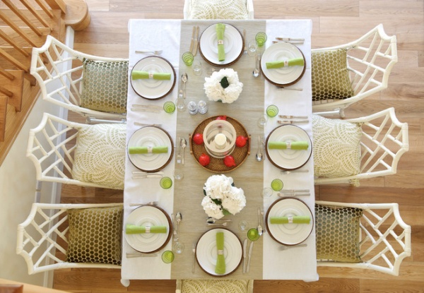 Transitional Dining Room by Robertson Lindsay Interiors