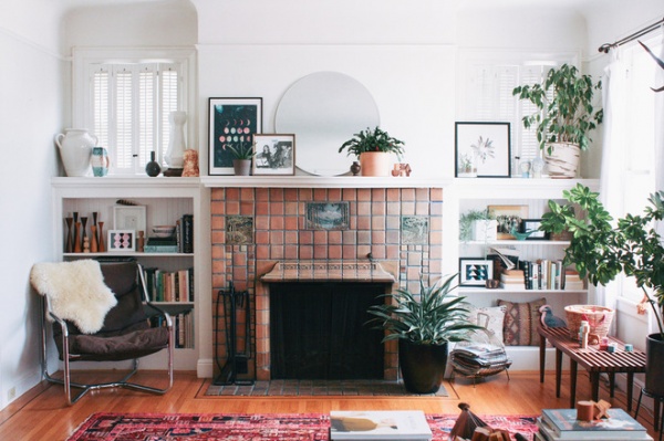 Midcentury Living Room by Nanette Wong