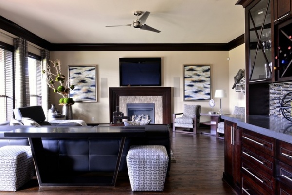 Contemporary Living Room by Traci Connell Interiors