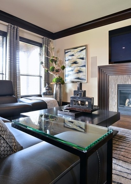 Contemporary Living Room by Traci Connell Interiors