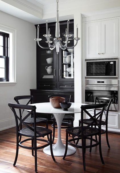 Transitional Dining Room by Lisa Petrole Photography