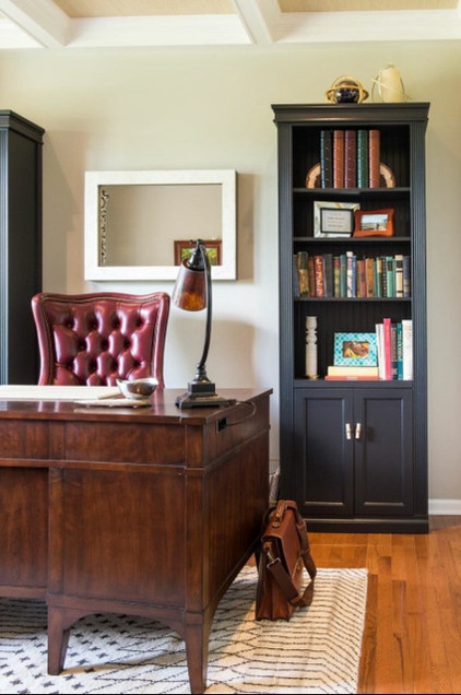 Transitional Home Office by Your Favorite Room By Cathy Zaeske