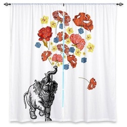 Eclectic Curtains by DiaNoche Designs