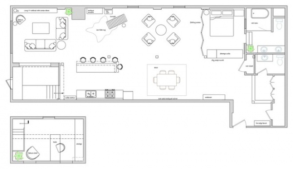 Floor Plan A Design Consultation and DIY Spirit Reinvents an Industrial Loft