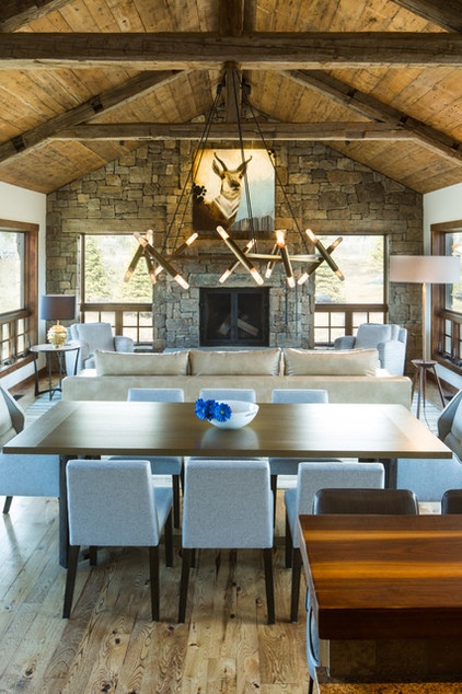 Houzz Tour: Clean Lines and Whimsy in a Rustic Ski House