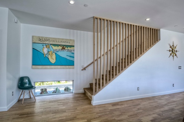 Midcentury Staircase by Surfside Projects LLC