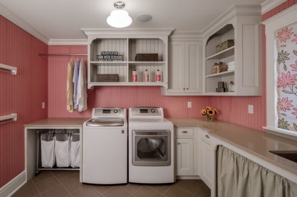 Traditional Laundry Room by Quartersawn Design Build