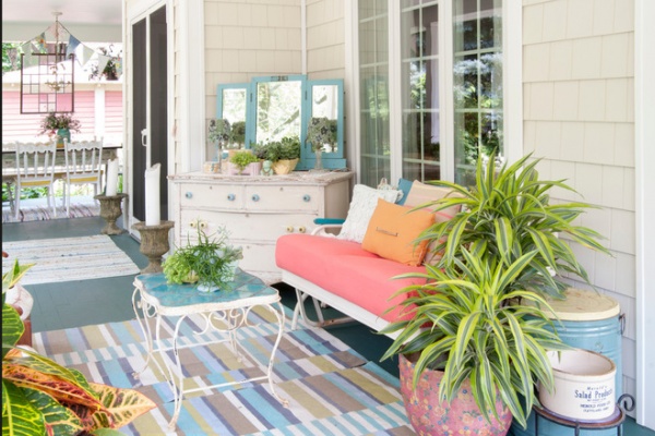 Eclectic Porch by Adrienne DeRosa