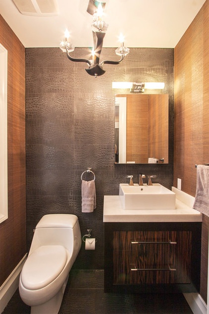 Contemporary Powder Room by Home & Stone