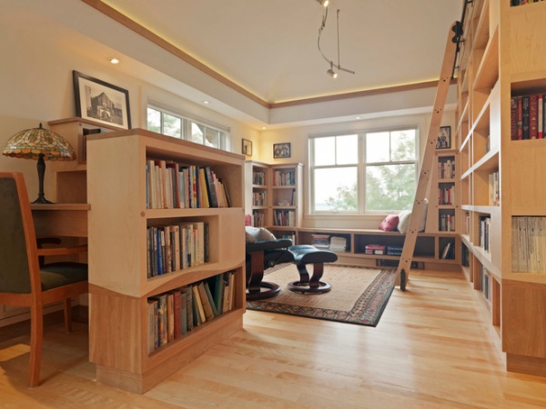 Rustic Home Office by Don Welch Architecture