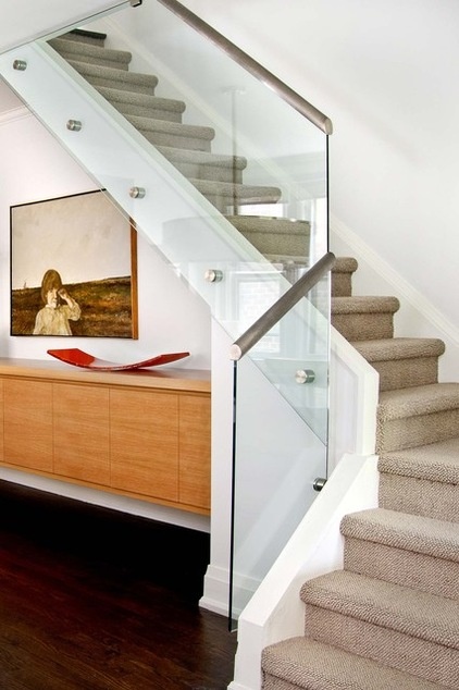 Contemporary Staircase by Jodie Rosen Design