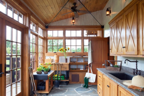 Traditional Garage And Shed by Rill Architects