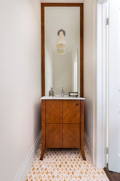 Transitional Powder Room by Toronto Interior Design Group | Yanic Simard