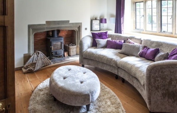 Farmhouse Family Room by Gabriel Holland Interior Design