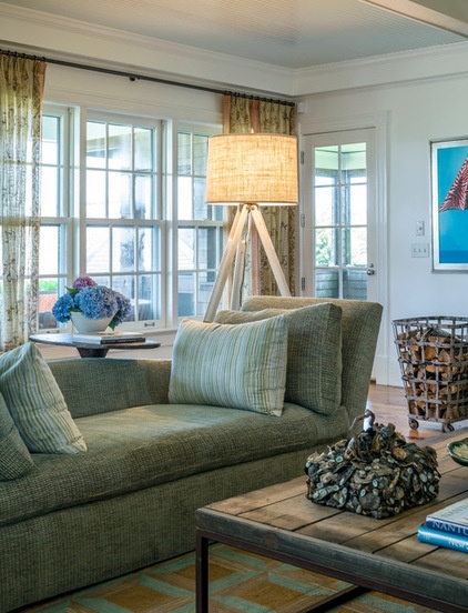 Beach Style Family Room by Stedila Design