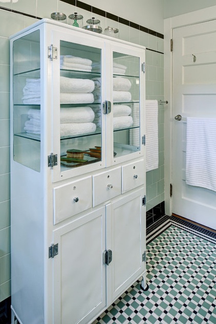 Craftsman Bathroom by Tracey Stephens Interior Design Inc