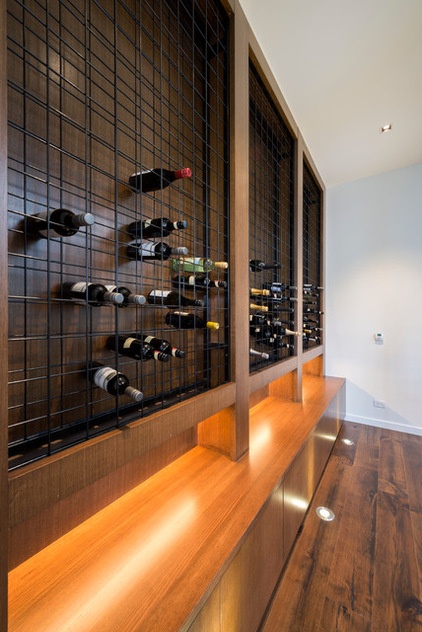 Contemporary Wine Cellar by Dig Design