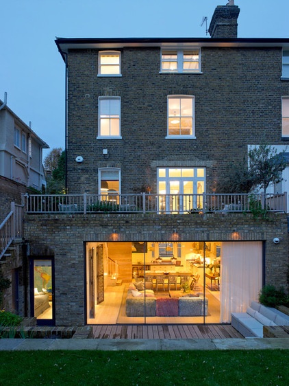 Transitional Exterior by STEPHEN FLETCHER ARCHITECTS