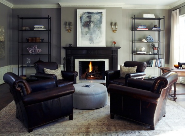 Traditional Living Room by Bill Bolin Photography